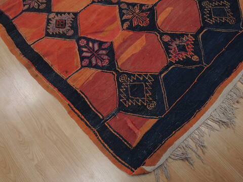 Kilim Red Runner Flat Woven 51 X 114  Area Rug 100-109466 Image 7