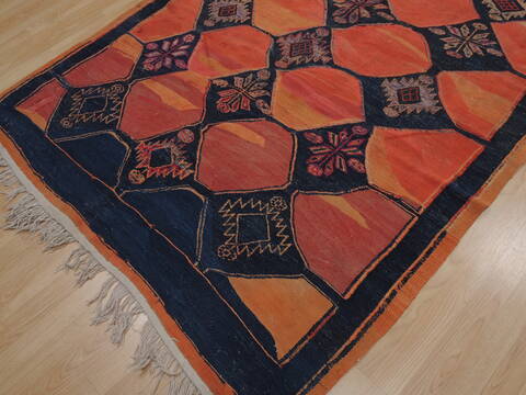 Kilim Red Runner Flat Woven 51 X 114  Area Rug 100-109466 Image 9