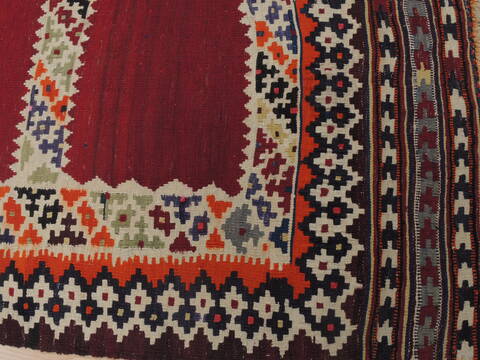 Kilim Red Hand Knotted 51 X 86  Area Rug 100-109467 Image 11
