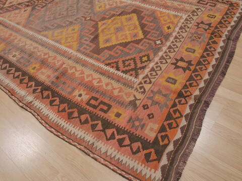 Kilim Orange Flat Woven 68 X 1110  Area Rug 100-109472 Image 13