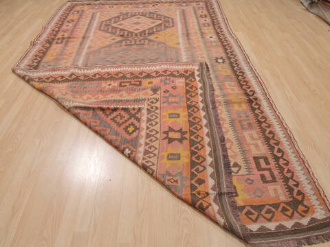 Kilim Orange Flat Woven 68 X 1110  Area Rug 100-109472 Image 15