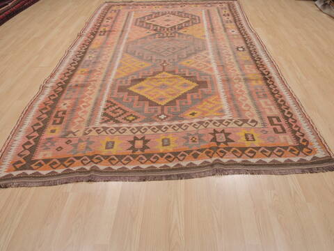 Kilim Orange Flat Woven 68 X 1110  Area Rug 100-109472 Image 1