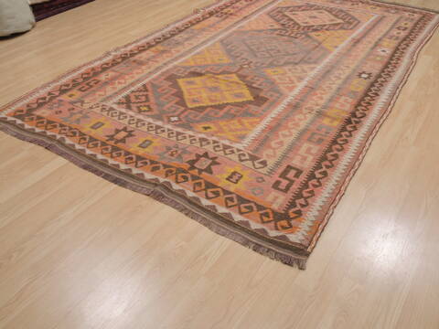 Kilim Orange Flat Woven 68 X 1110  Area Rug 100-109472 Image 2