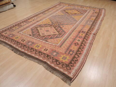 Kilim Orange Flat Woven 68 X 1110  Area Rug 100-109472 Image 4