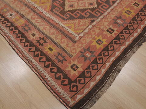 Kilim Orange Flat Woven 68 X 1110  Area Rug 100-109472 Image 6
