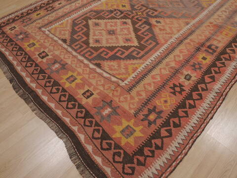 Kilim Orange Flat Woven 68 X 1110  Area Rug 100-109472 Image 9