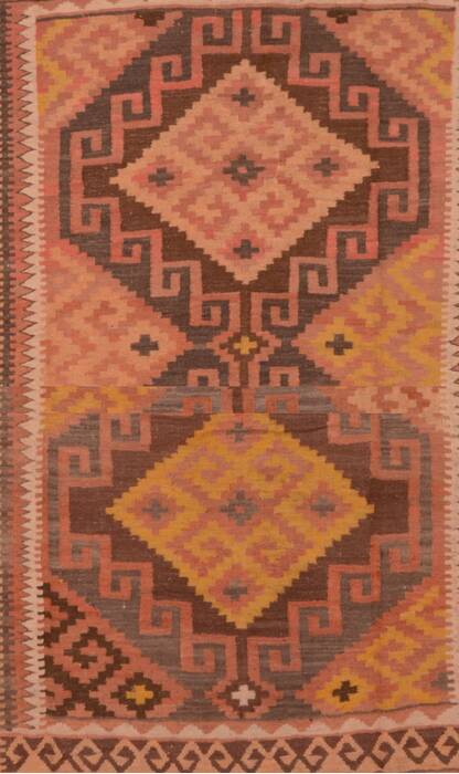 Kilim Orange Flat Woven 68 X 1110  Area Rug 100-109472 Image 0