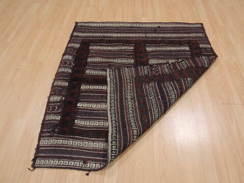 Kilim Brown Flat Woven 311 X 47  Area Rug 100-109477 Image 12
