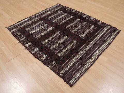 Kilim Brown Flat Woven 311 X 47  Area Rug 100-109477 Image 3