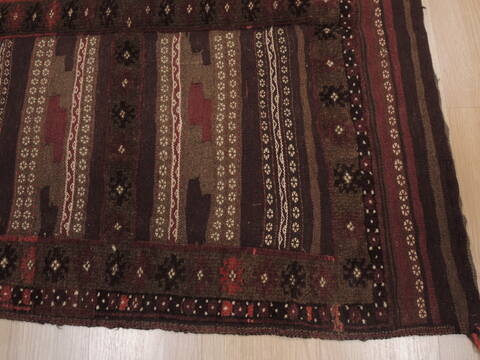 Kilim Brown Square Hand Knotted 38 X 44  Area Rug 100-109478 Image 6