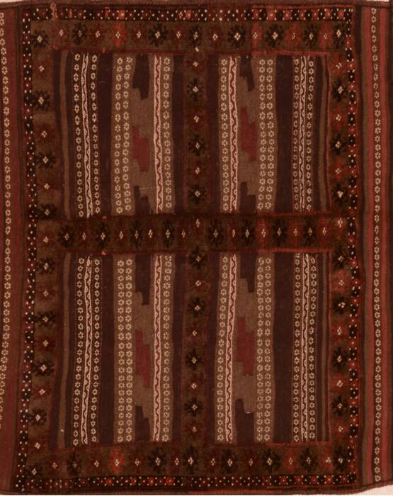 Kilim Brown Square Hand Knotted 38 X 44  Area Rug 100-109478 Image 0