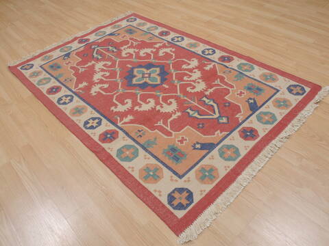 Kilim Brown Flat Woven 40 X 60  Area Rug 100-109479 Image 11