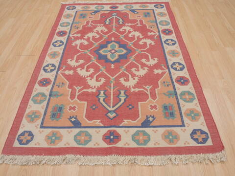 Kilim Brown Flat Woven 40 X 60  Area Rug 100-109479 Image 1