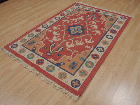 Kilim Brown Flat Woven 40 X 60  Area Rug 100-109479 Image 2