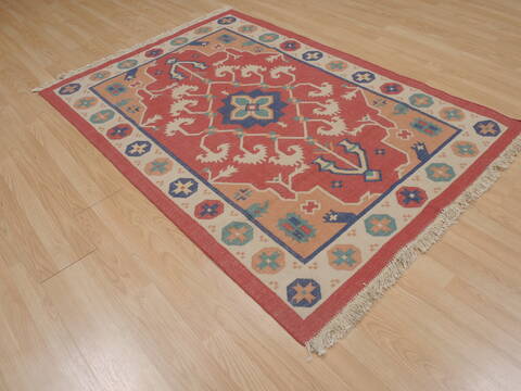 Kilim Brown Flat Woven 40 X 60  Area Rug 100-109479 Image 3