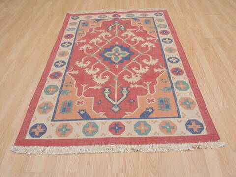 Kilim Brown Flat Woven 40 X 60  Area Rug 100-109479 Image 4