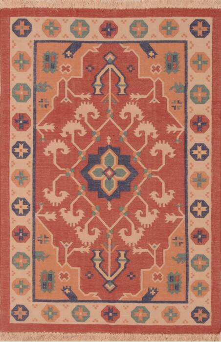 Kilim Brown Flat Woven 40 X 60  Area Rug 100-109479 Image 0