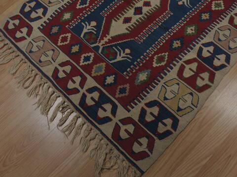 Kilim Red Flat Woven 36 X 52  Area Rug 100-109480 Image 10
