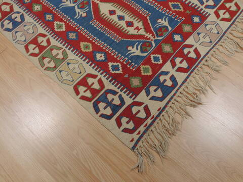 Kilim Red Flat Woven 36 X 52  Area Rug 100-109480 Image 13