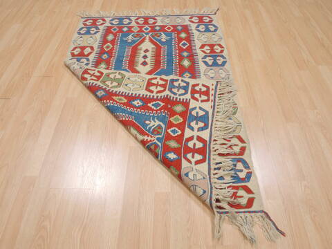 Kilim Red Flat Woven 36 X 52  Area Rug 100-109480 Image 14