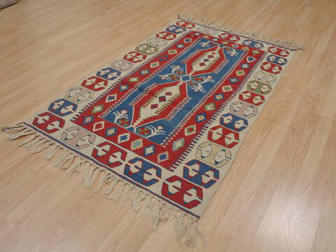 Kilim Red Flat Woven 36 X 52  Area Rug 100-109480 Image 6