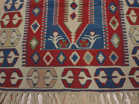 Kilim Red Flat Woven 36 X 52  Area Rug 100-109480 Image 9