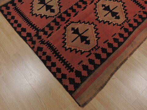 Kilim Red Flat Woven 34 X 311  Area Rug 100-109486 Image 12