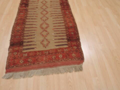 Kilim Brown Flat Woven 30 X 58  Area Rug 100-109488 Image 1
