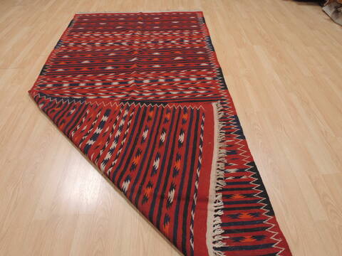 Kilim Red Runner Flat Woven 43 X 92  Area Rug 100-109494 Image 11