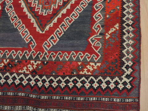 Kilim Blue Flat Woven 411 X 88  Area Rug 100-109499 Image 10