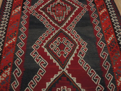 Kilim Blue Flat Woven 411 X 88  Area Rug 100-109499 Image 12