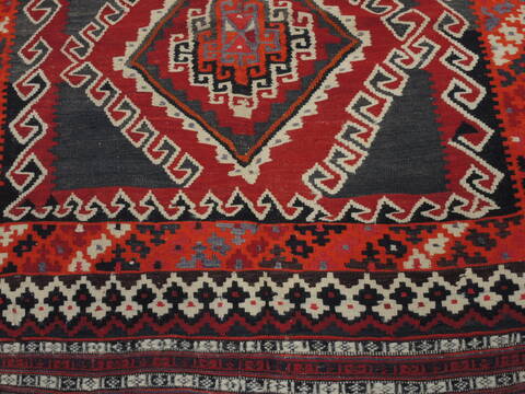Kilim Blue Flat Woven 411 X 88  Area Rug 100-109499 Image 8