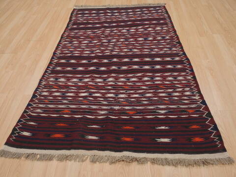 Kilim Red Flat Woven 39 X 511  Area Rug 100-109502 Image 1