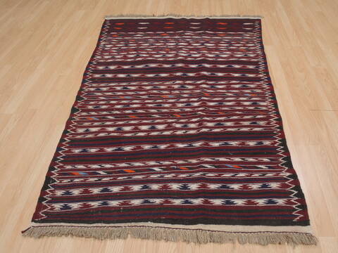 Kilim Red Flat Woven 39 X 511  Area Rug 100-109502 Image 5
