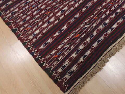 Kilim Red Flat Woven 39 X 511  Area Rug 100-109502 Image 8