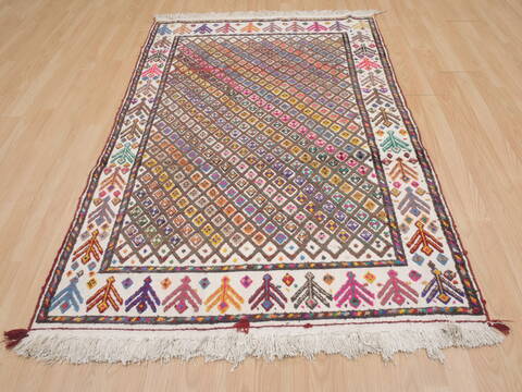 Kilim Multicolor Flat Woven 310 X 60  Area Rug 100-109514 Image 3