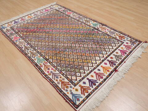 Kilim Multicolor Flat Woven 310 X 60  Area Rug 100-109514 Image 6