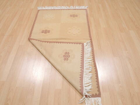 Kilim Beige Flat Woven 30 X 51  Area Rug 100-109515 Image 13