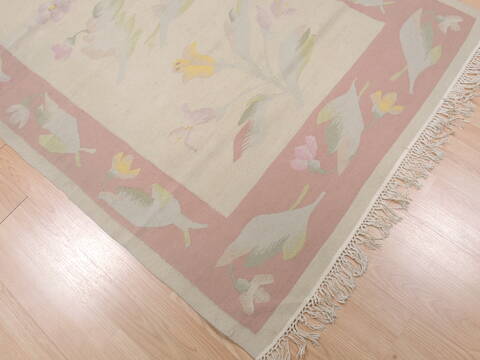 Kilim Beige Flat Woven 40 X 511  Area Rug 100-109519 Image 12