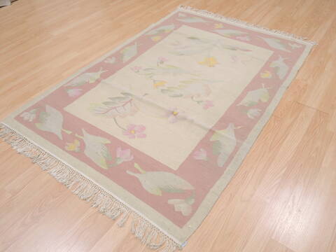 Kilim Beige Flat Woven 40 X 511  Area Rug 100-109519 Image 3