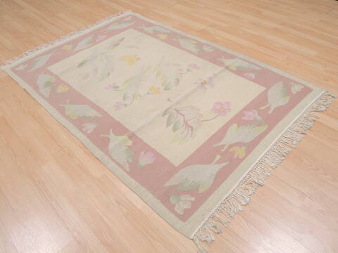 Kilim Beige Flat Woven 40 X 511  Area Rug 100-109519 Image 4