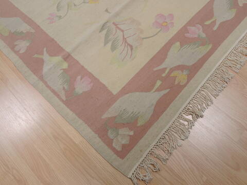 Kilim Beige Flat Woven 40 X 511  Area Rug 100-109519 Image 5