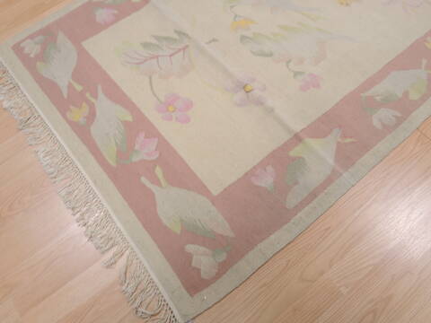 Kilim Beige Flat Woven 40 X 511  Area Rug 100-109519 Image 7