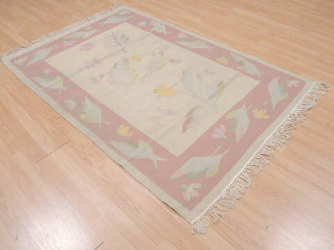 Kilim Beige Flat Woven 40 X 511  Area Rug 100-109519 Image 8