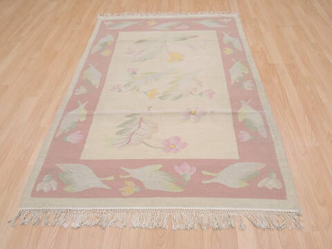 Kilim Beige Flat Woven 40 X 511  Area Rug 100-109519 Image 9