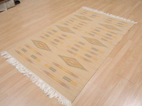 Kilim Beige Flat Woven 40 X 61  Area Rug 100-109522 Image 4