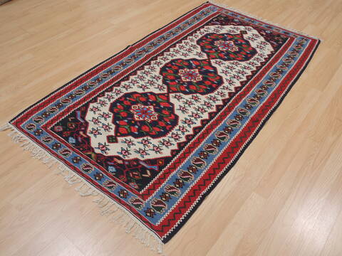 Kilim Red Flat Woven 35 X 63  Area Rug 100-109534 Image 10