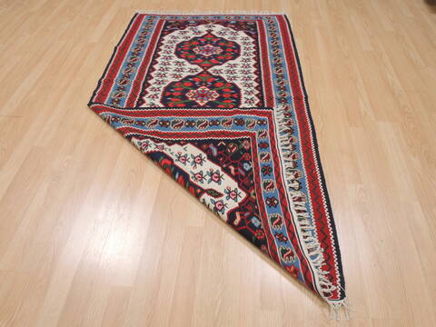 Kilim Red Flat Woven 35 X 63  Area Rug 100-109534 Image 14