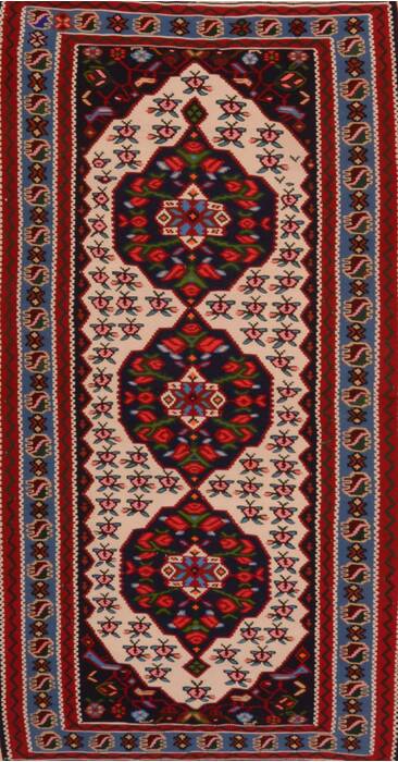 Kilim Red Flat Woven 35 X 63  Area Rug 100-109534 Image 0