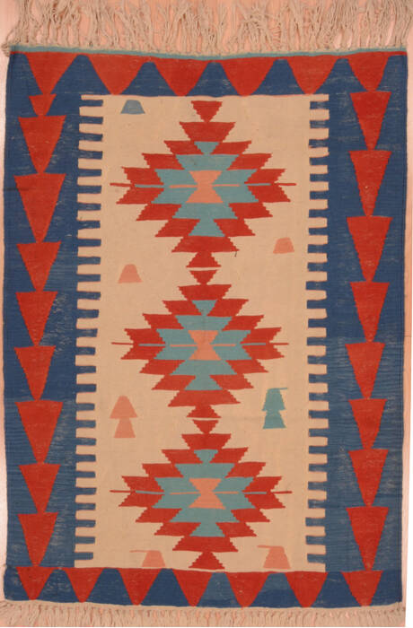 Kilim Red Flat Woven 38 X 54  Area Rug 100-109536 Image 0